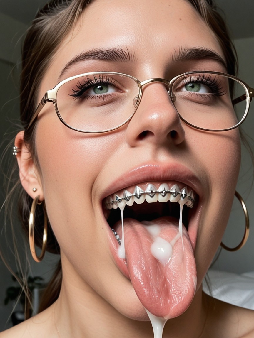 Long Tongue, Drool, Face AI Porn