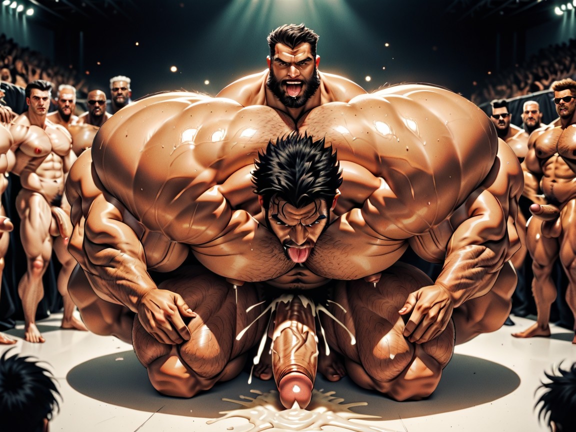 18+, Hyper Bulky, Extreme Deep Throat Porno IA Gay