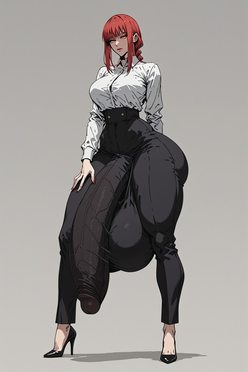 Full Body, Impossibly Long Hyper Penis, Very Long Hair Shemale AI Porn