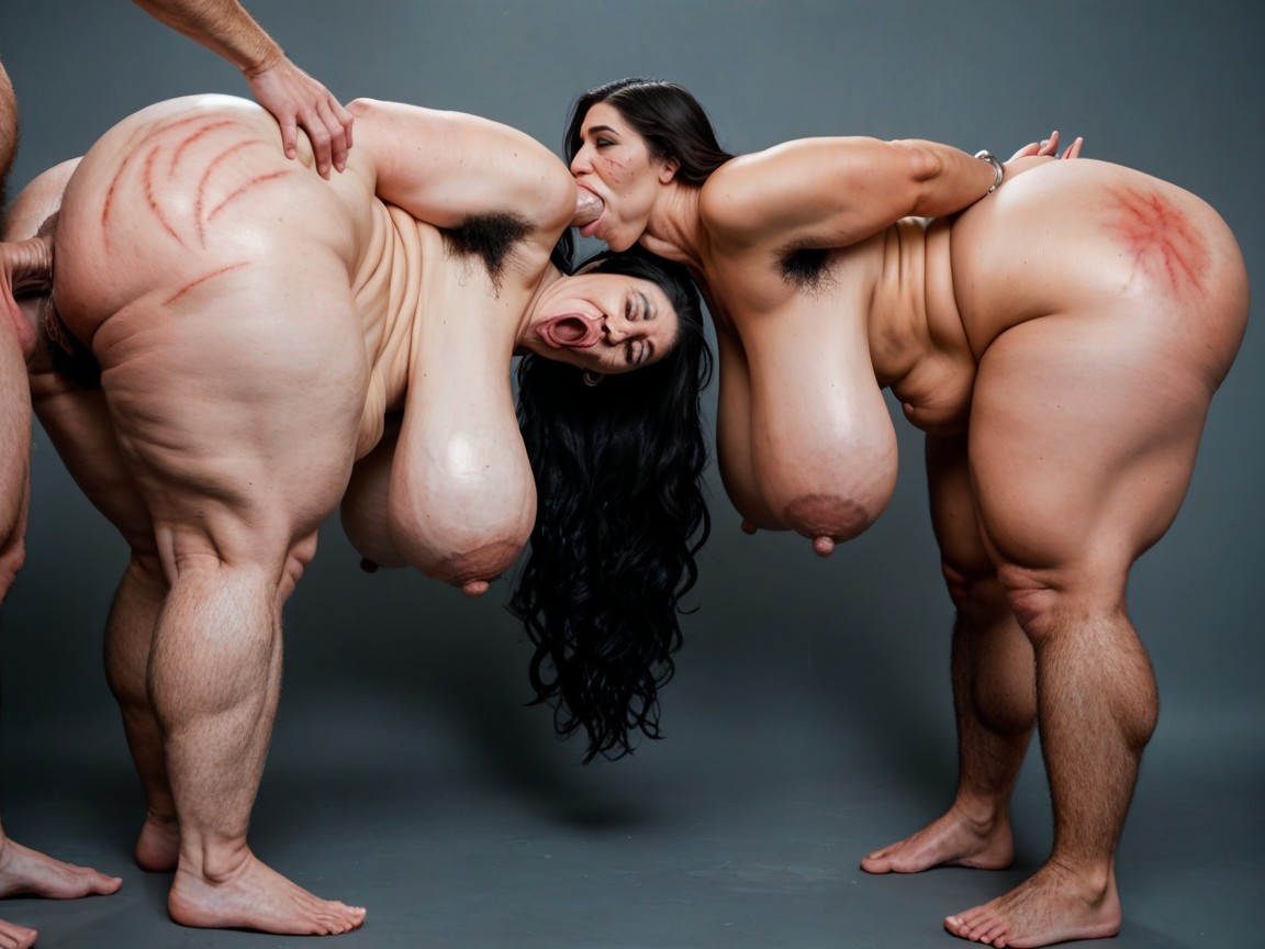 Hairy Stomach, Realistic, Gaping Anus Extra Wide AI Porn