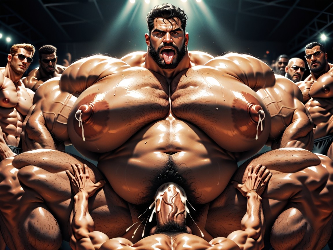Rough Hyper Huge Impossibly Long Cocks Fucking Them Everywhere, Hairy Thick Hyper Muscled Body, Big Pecs Porno IA Gay