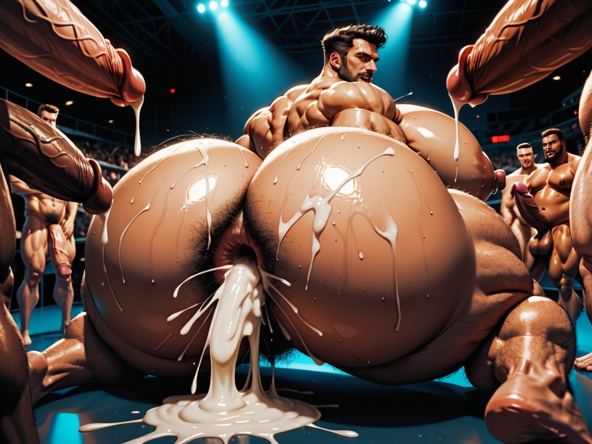 Oversized Hyper Boobs, 極端なボトムヘビー, Rough Hyper Huge Impossibly Long Cocks Fucking Them Everywhere ゲイAIポルノ