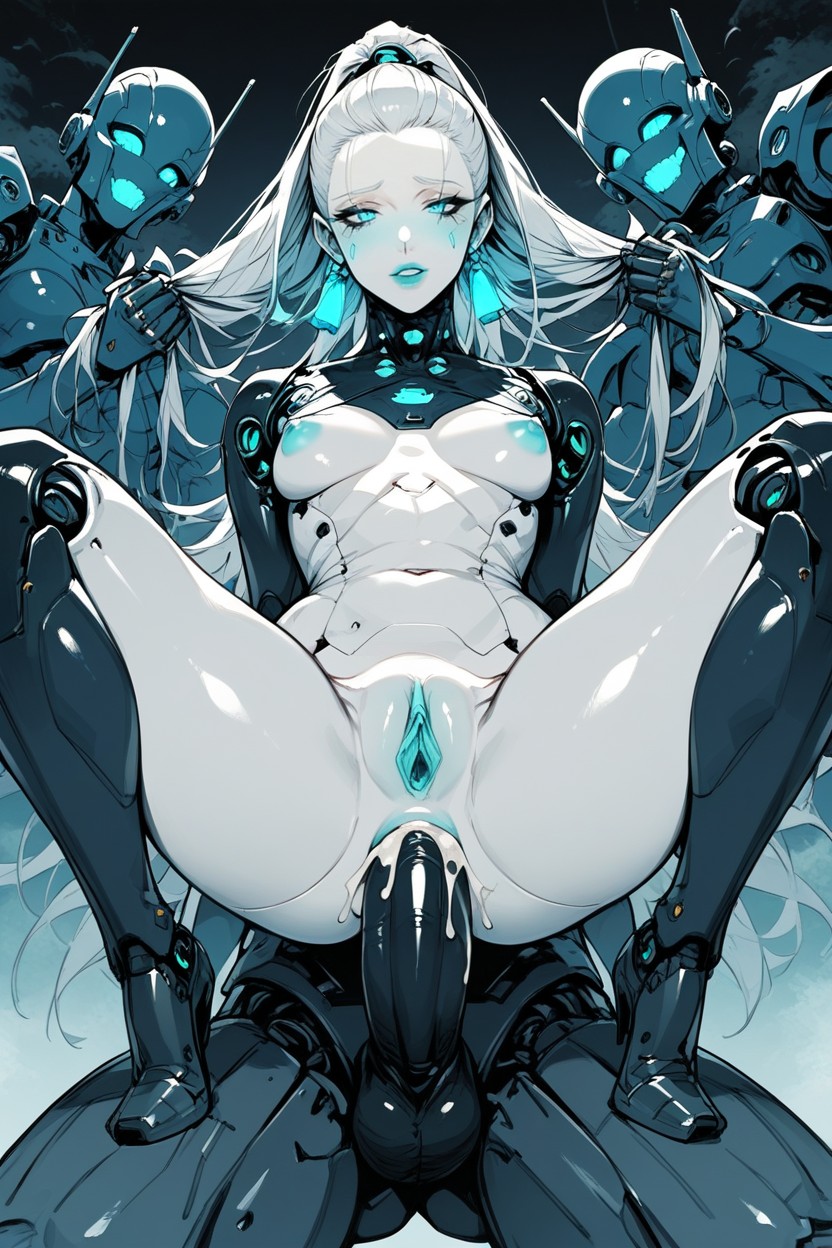 Strong, Android Woman, Bending Over Hentai AI Porn