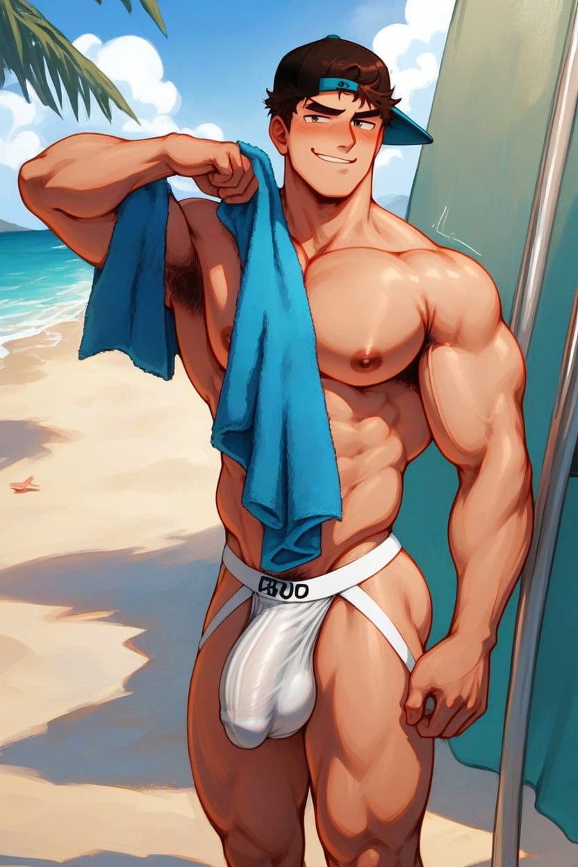 Backwards Cap, High Definition, Pulling Down Jockstrap Porno IA Gay