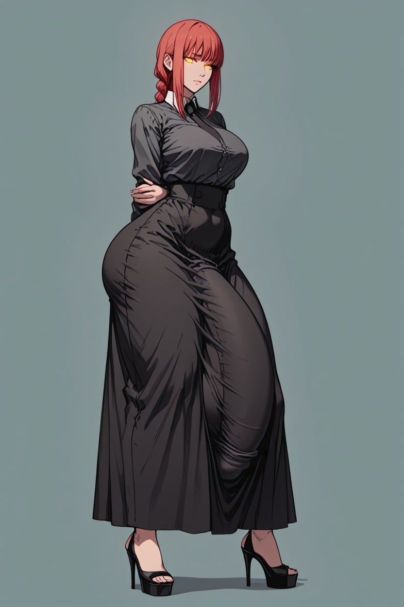 Wasp Waist, Exaggerated Gigantic Balls, Form Fitting Clothes Porno shemale IA