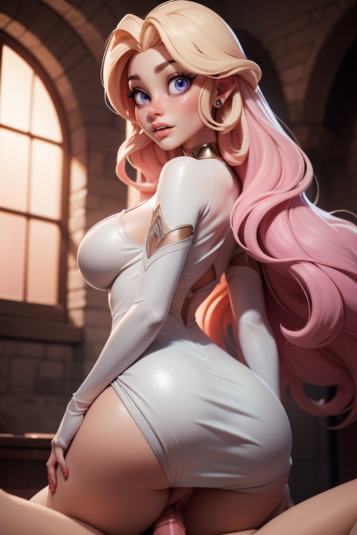 Male Viewer Hands Tightly Gripping Womans Ass, Cum On Ground, Princes Hentai AI Porn