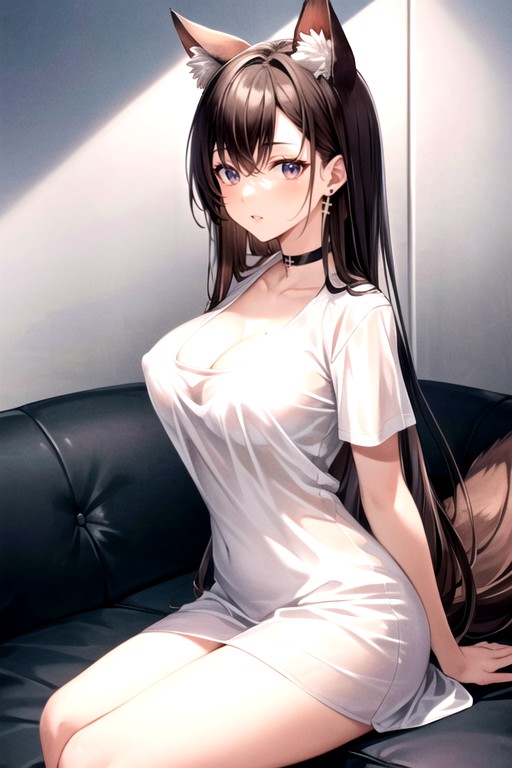 From Above, On Sofa, Ambient Occlusion Hentai IA