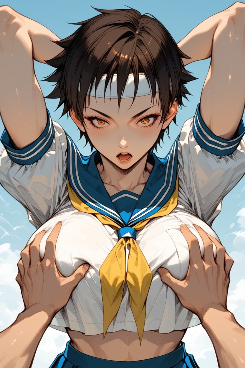 Red Underwear, White Socks, Surprised Hentai AI Porn