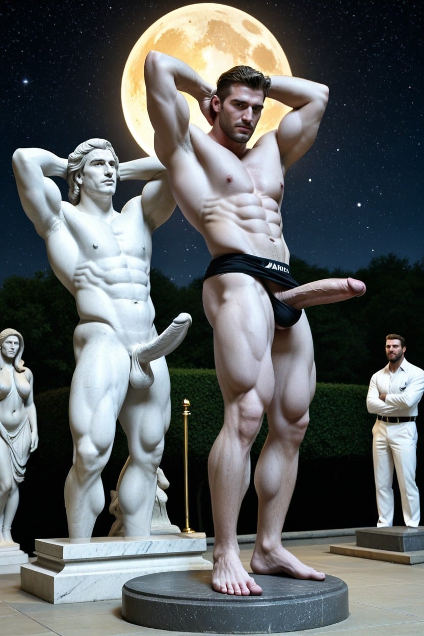 1 Personne, Gigantic Dick, Noble Pose Porno IA Gay