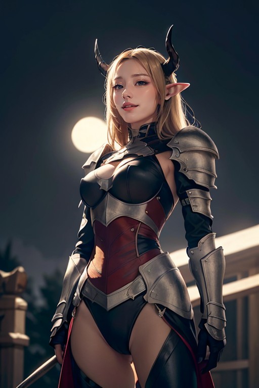 Armor, Evil Smile, Defined Body AI Porn