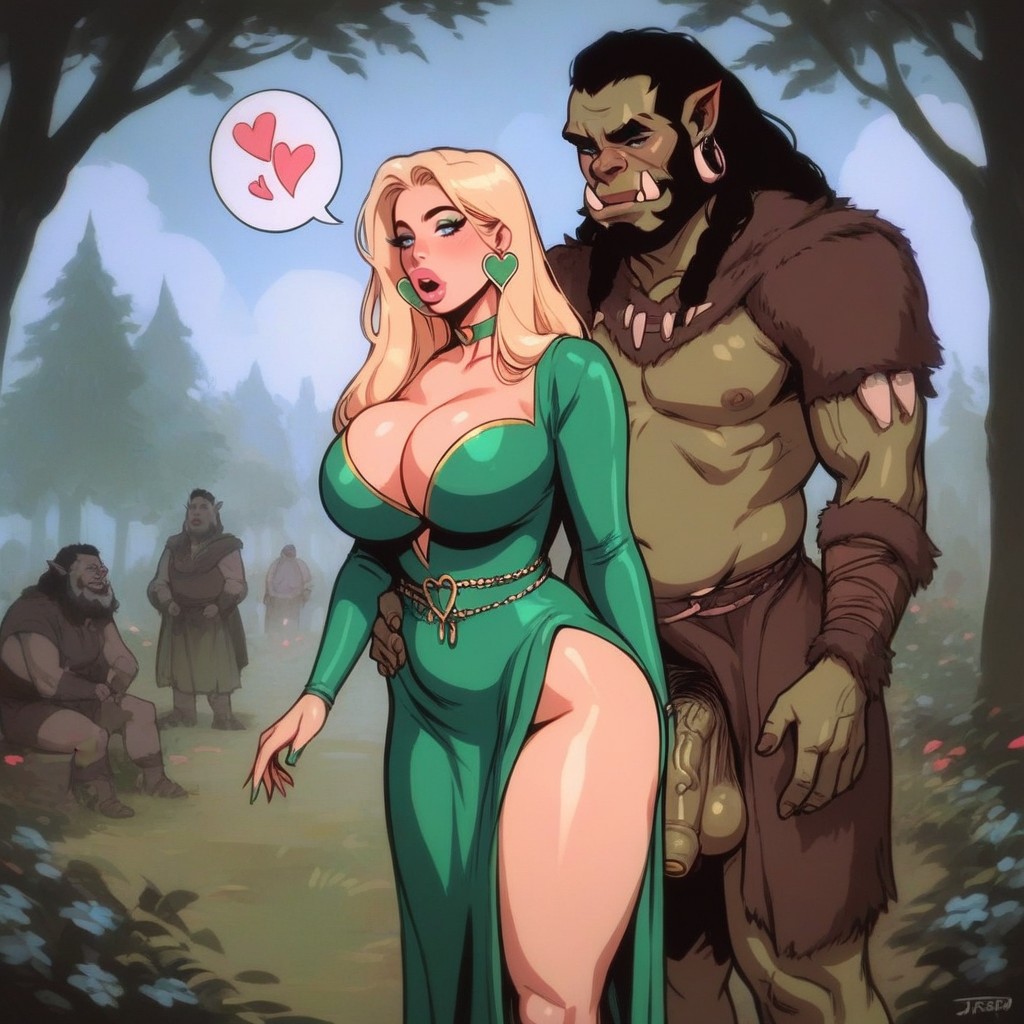 Blue Eyes, Busty, Straight Hair AI Porn