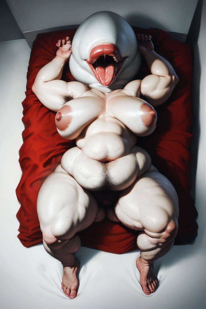 After Sex, Wide Hips, Puffy Large Lips Hentai IA