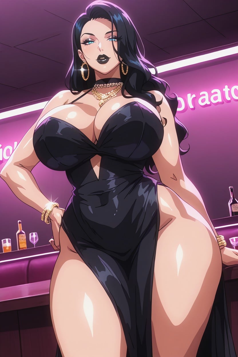 Club, 18+, Black Dress Hentai AI Porn