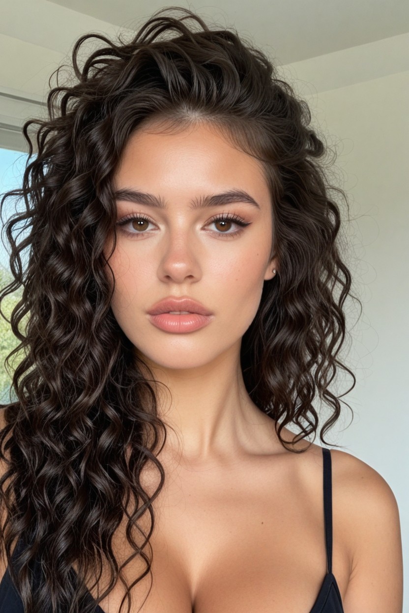 Red Lipstick, Egirl, Contour Nose AI Porn