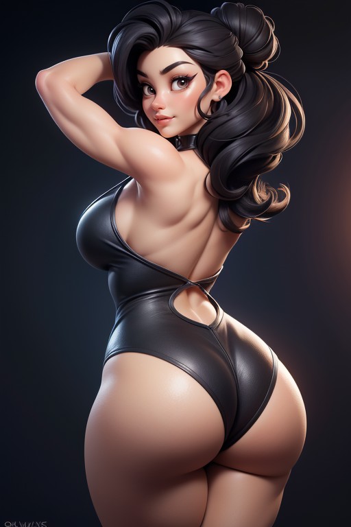 Thick And Curvy, No Hair In The Back Of Head, Massive Ass Hentai AI Porn