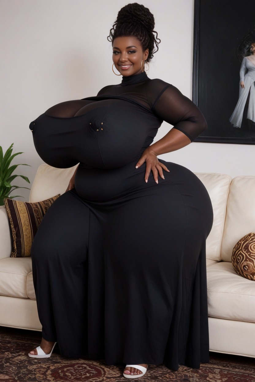 Ssbbw, Super Beautiful Face, Waist AI Porn