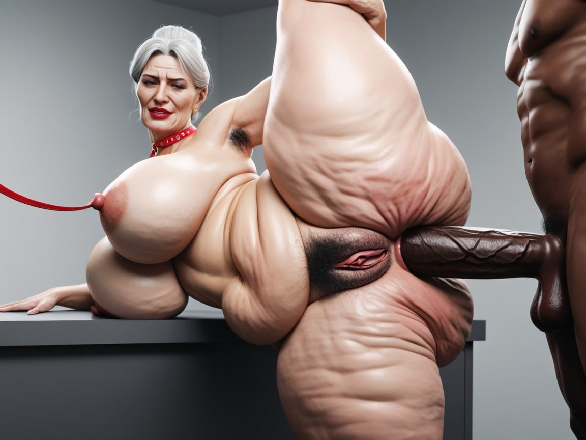 Cellulite Thighs, Pubic Hair, Angry Face AI Porn