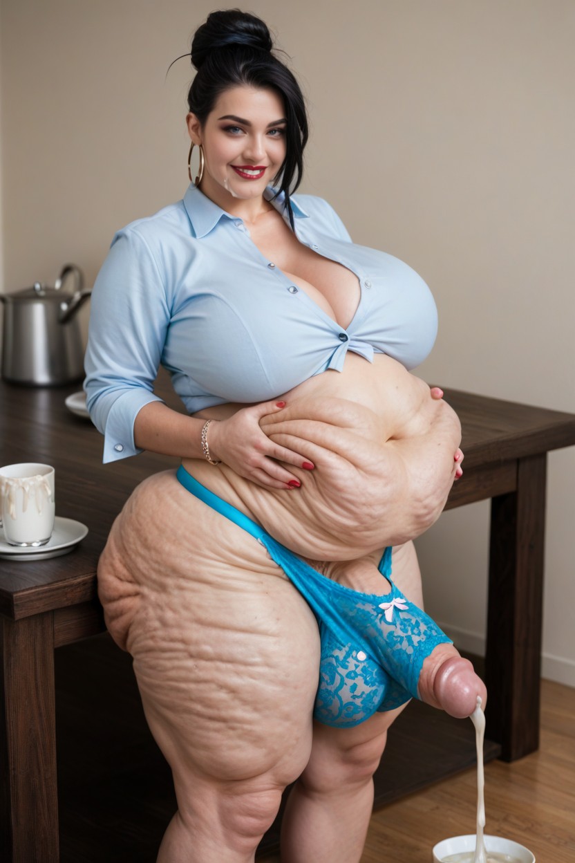 Cum Collection, Gigantic Testicles, Large Breast Shemale AI Porn