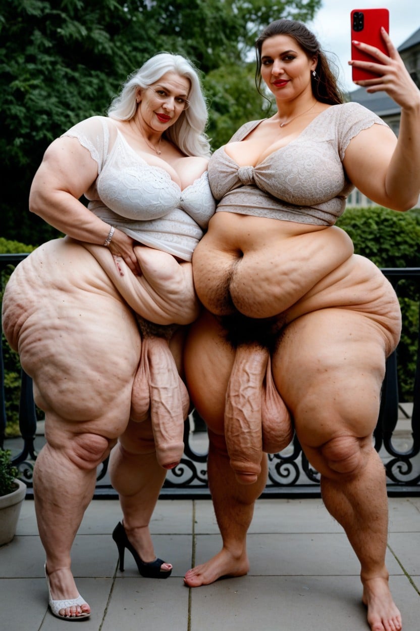 Hyper Testicals, Long Length, Big Lips Hyper Saggy Balls AI Porn