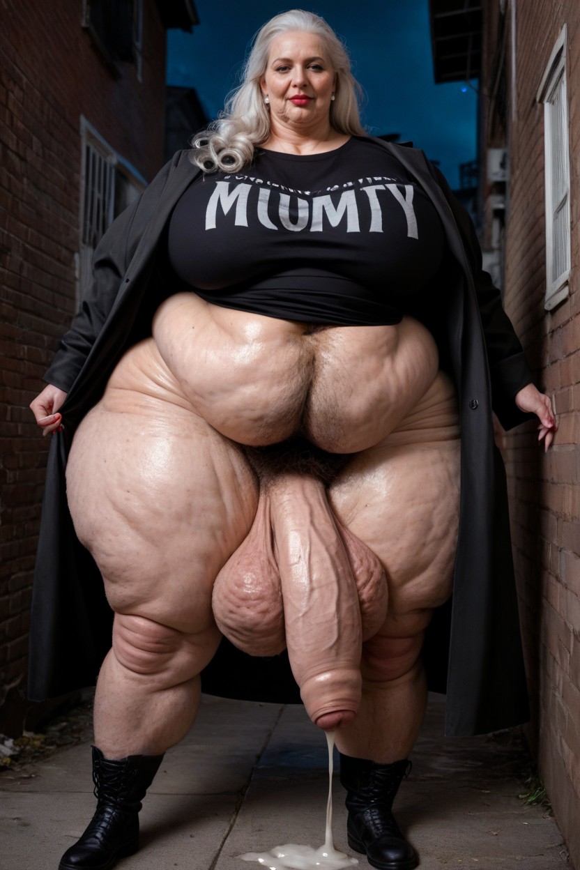 Large Hips, Long Length, Wet Clothes AI Porn