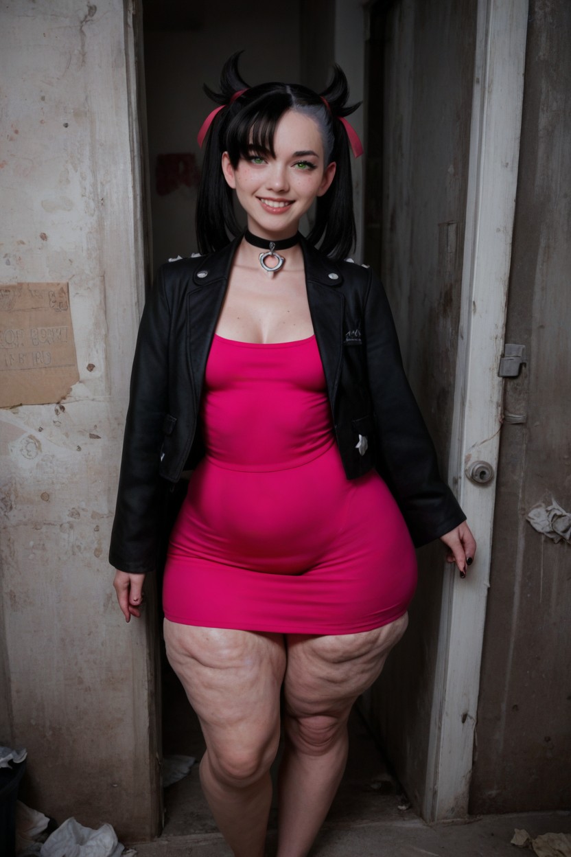 25+, Pink Pencil Skirt, Spooky AI Porn