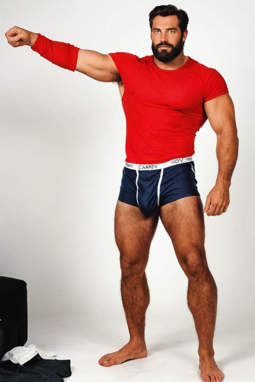 Very Hairy Body, Only Men, Hairy Legs 게이 AI 포르노