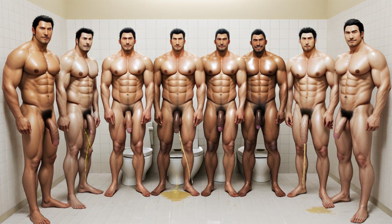 Long Nipples, Extremely Heavy Saggy Veiny Pink Balls, Pee Everywhere AI Gay Porn