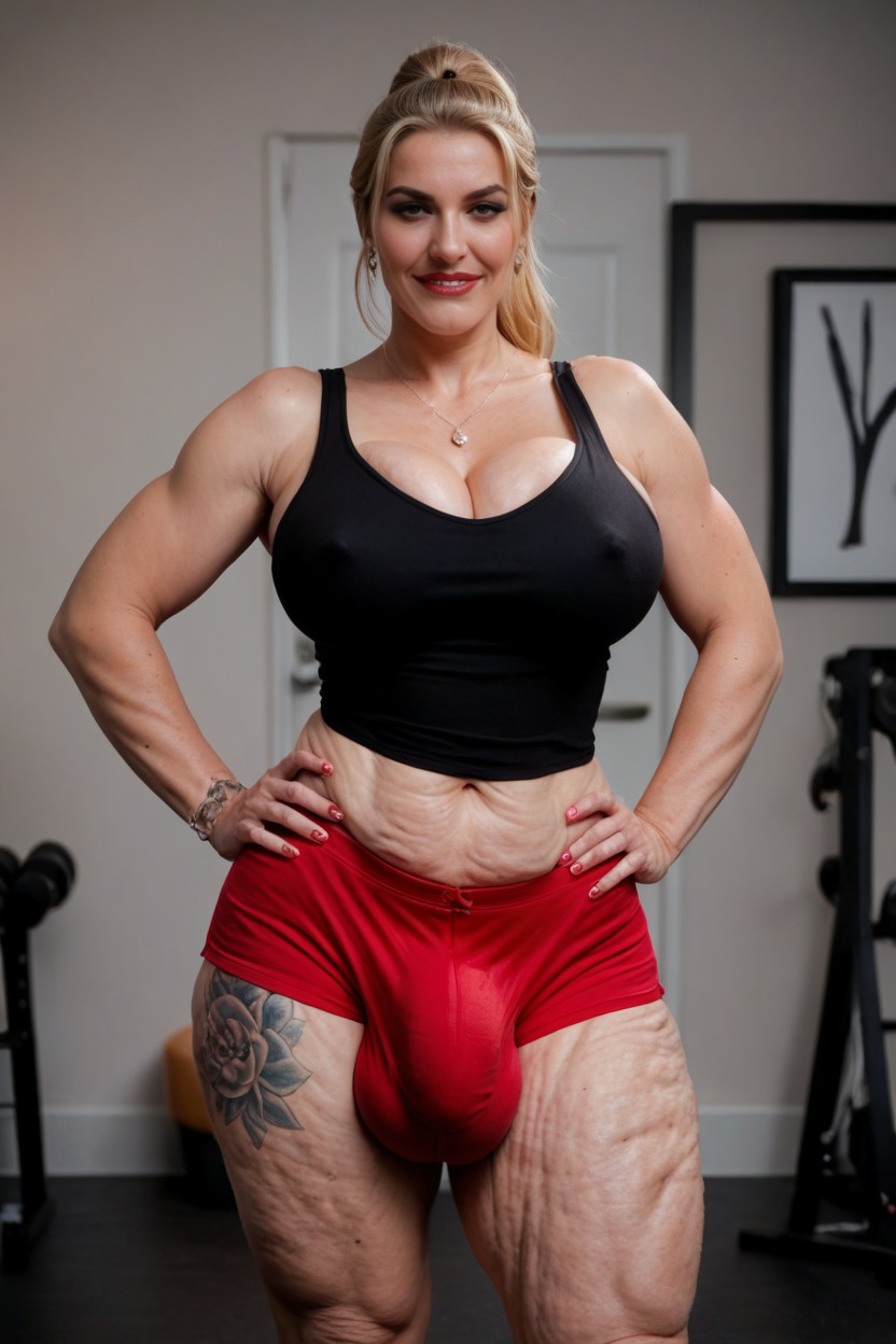 Cellulite, Fit, Mature Milf Shemale AI Porn