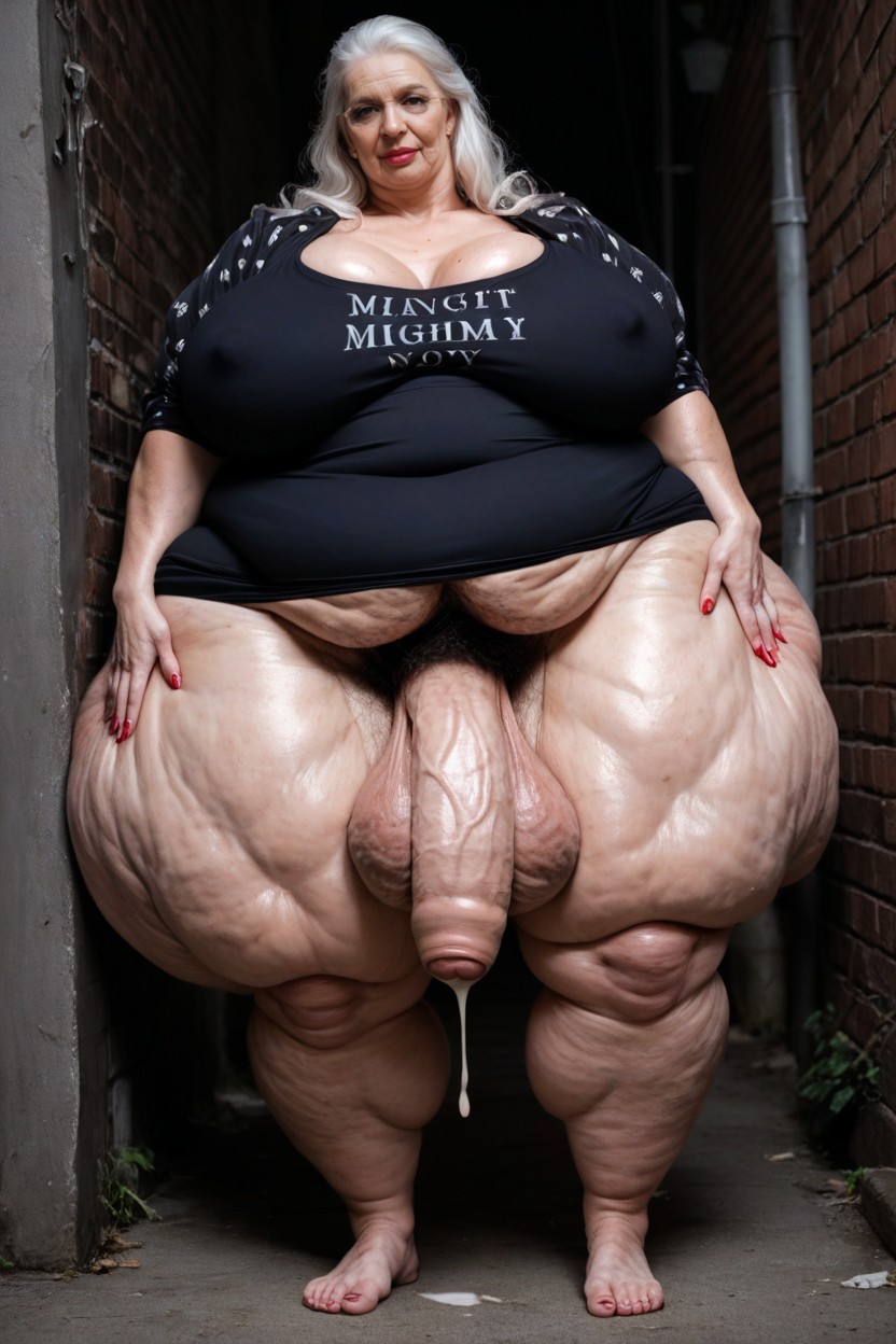Straight, Wearing Hair Cover, Giantness Woman AI Porn