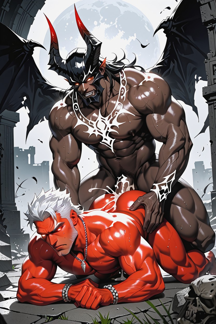 Fucking The God Of Light Doggy Style, Realistic, Demons Fucking The God Of Light Porno IA Gay