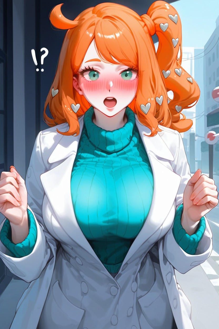 Rounder Face, Sonia Hair, Open Mouth AI Porn