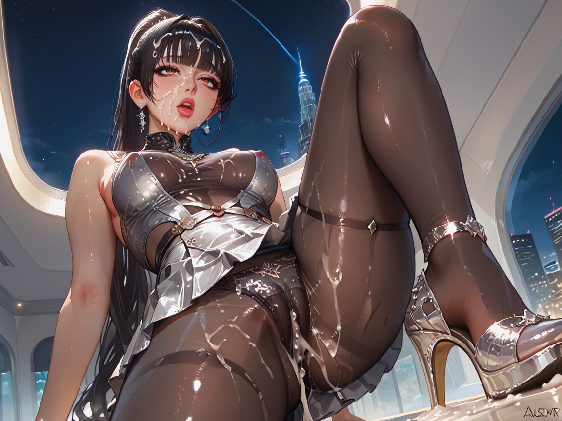 Oiled Skin, Eve Is A Korean Woman With Brown Eyes And Black Hair, Eve From Stellar Blade Hentai AI Porn