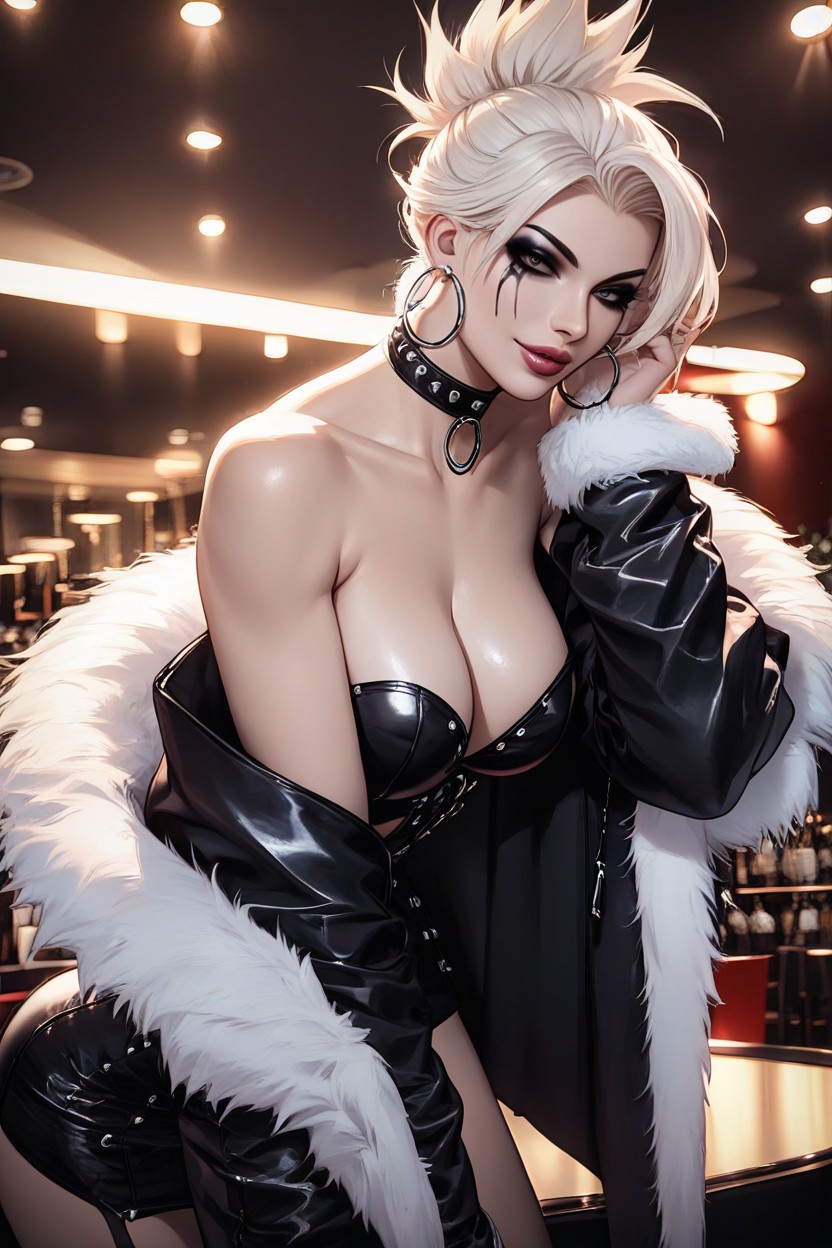 Stripper Heels, Pop Idol, Fur Outfit AI Porn
