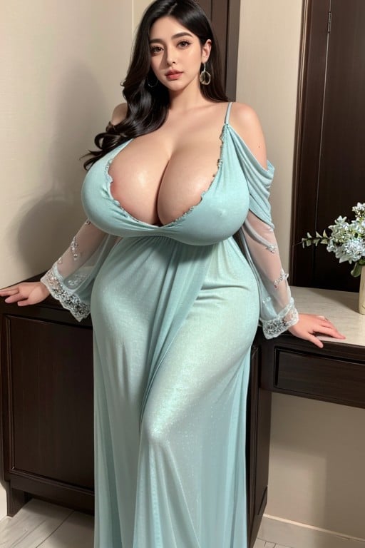 Sexy Thick Legs, Thick Legs, Tight Indian Night Gown AI Porn