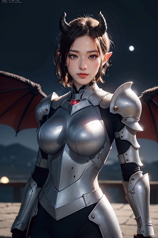 Night, Eliza From Tekken, Red Eyes AI Porn