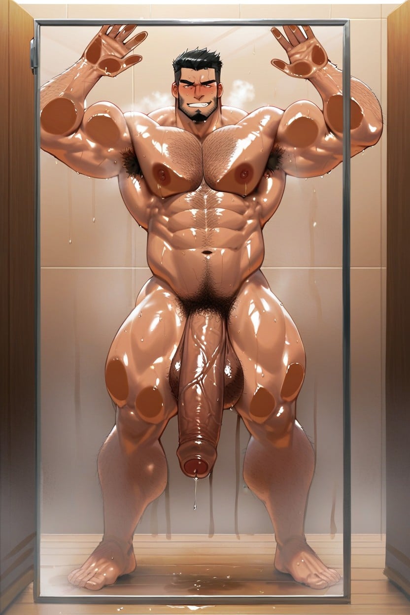 Hard Cock, Müdes Gesicht, 20+ KI Schwulenporno