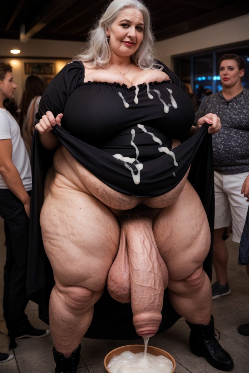 Hyper Hairy Arms Massive Ass, Big Belly, Cellulite Arms AI Porn