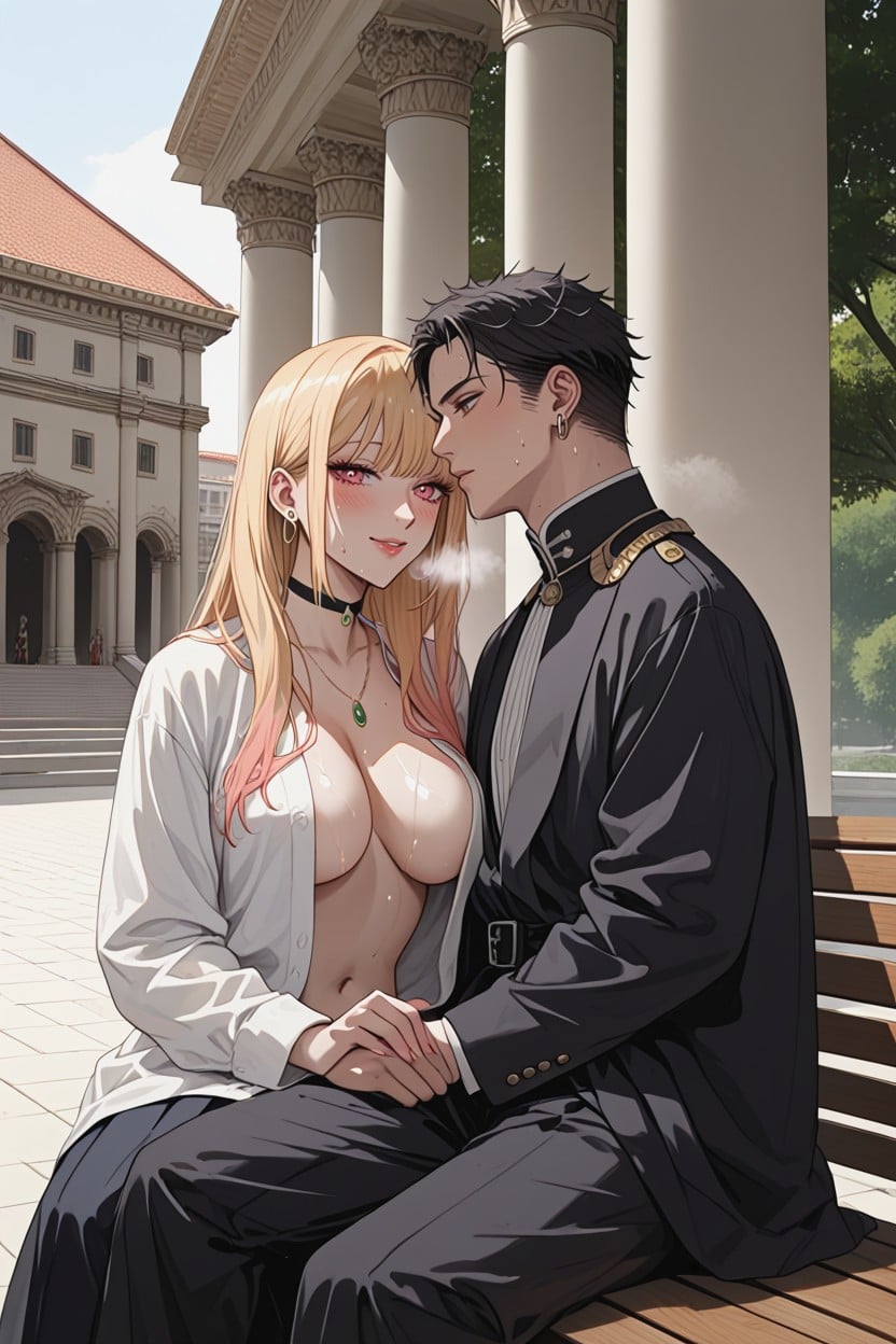Sweaty, In Rome, Roman Architecture Hentai AI Porn