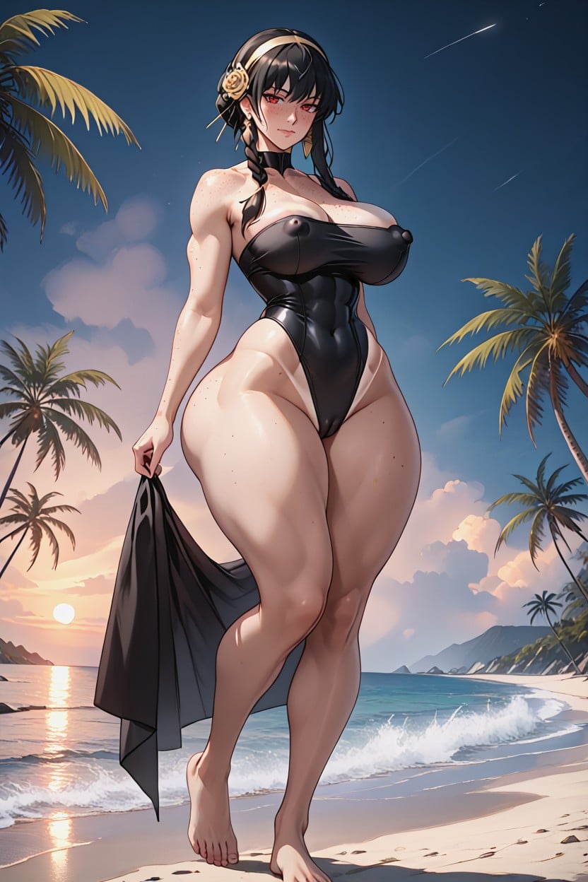 Huge Ass, Athletic, Tan Lines AI Porn