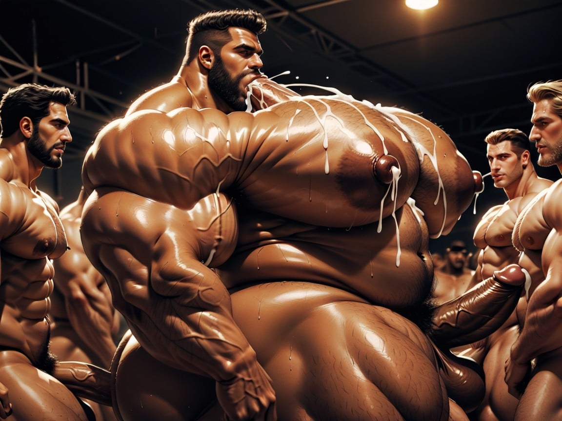 Sweaty, All Hyper Boobs, Thick AI Gay Porn