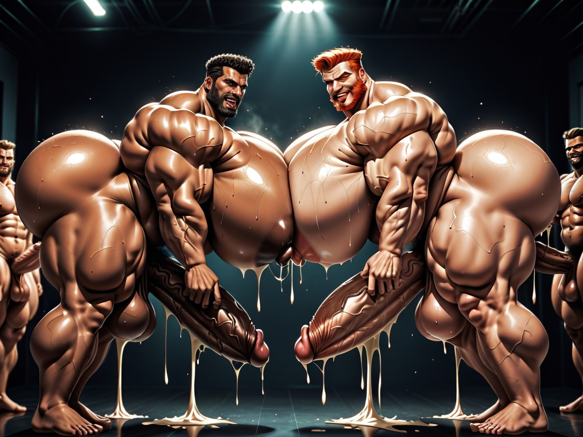 Many Gay Men, Gangbang Massive Ass, Épais Porno IA Gay