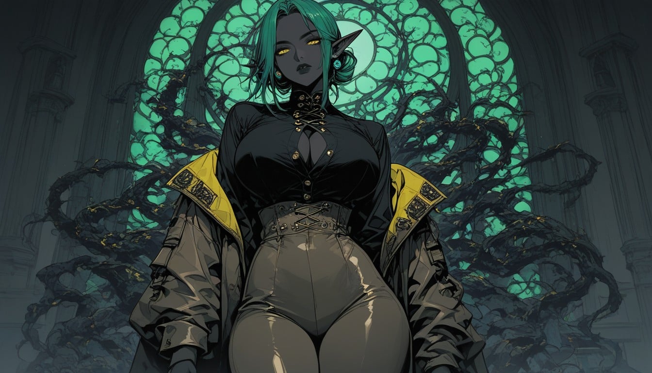 25+, Yellow Eyes, Perfect Body Anatomy Hentai AI Porn
