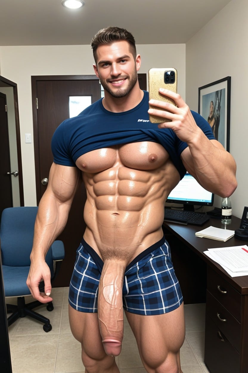 Thighs Over Cm, At His House By The Pool With Blue Tiles And High Walls, 18+ AI Gay Porn