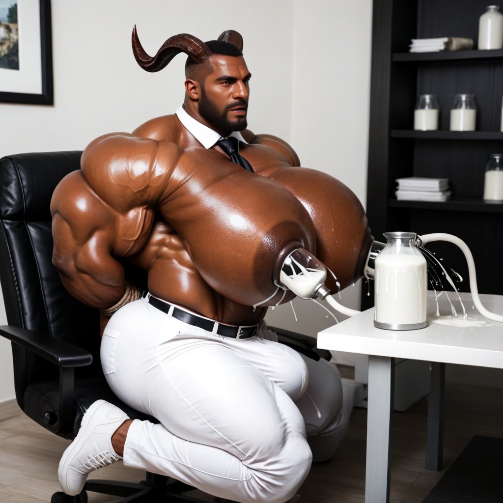 Rough Squeeze, Office, Huge Arms AI Gay Porn