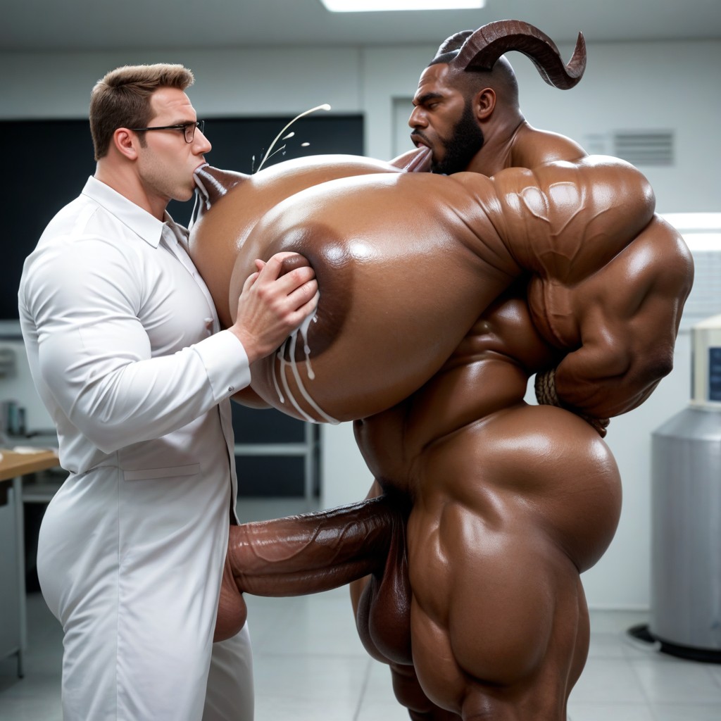 African Man, Body Buckles, Milk Man Angry Expression Porno IA Gay