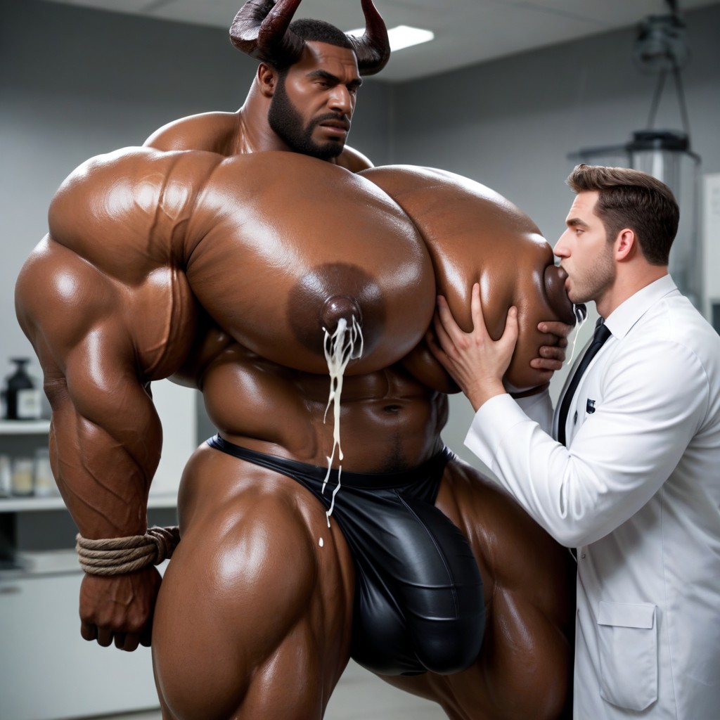 Brown Skin, Gay Pornhyper Breasts, African Man Porno IA Gay