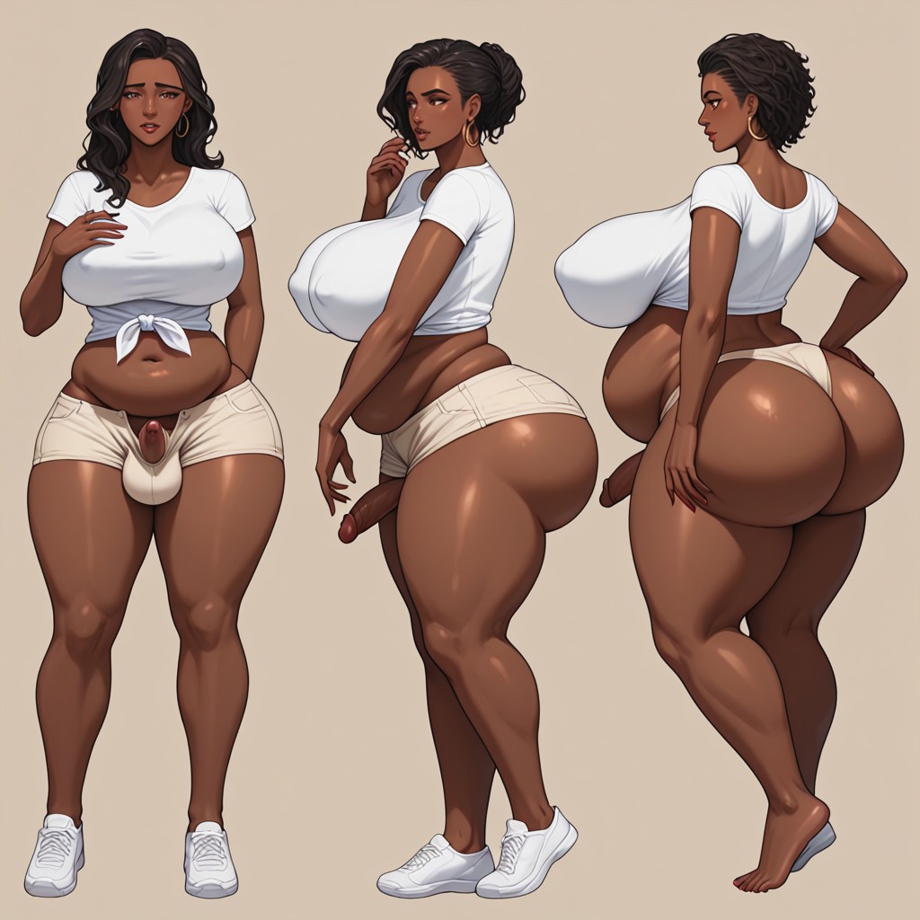 Boobs Growing, Curvy Ass, 18+ Shemale AI Porn