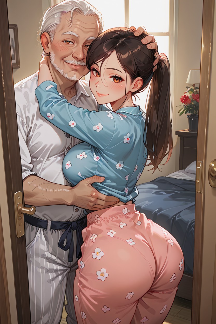 Eyes Open, Tripod In Background, Sliding Doors Hentai AI Porn