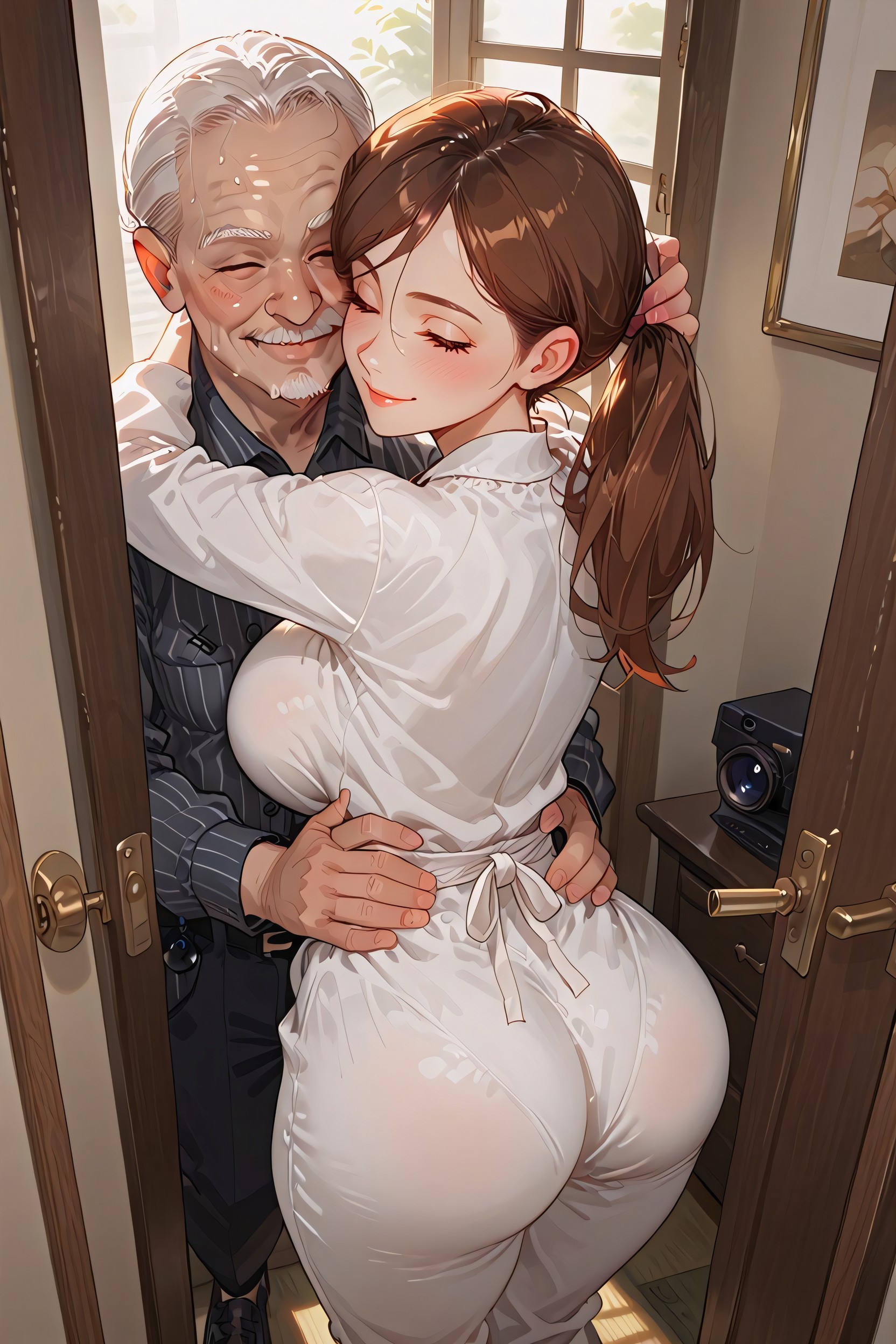 Doors In Foreground, Helen Grabbing Doors, Window Hentai IA