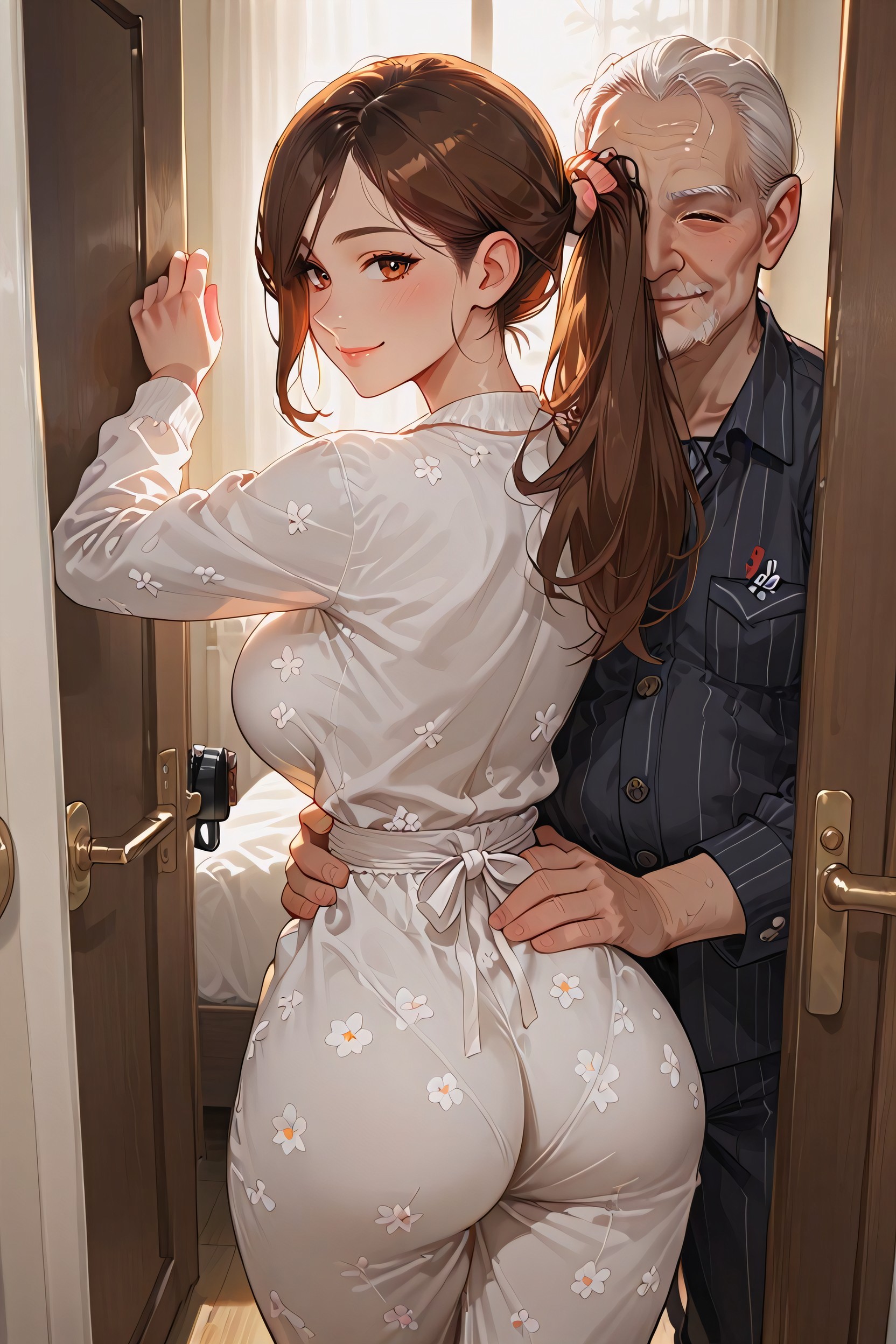 Massive Ass, Helen Closing Doors, Bedroom Hentai AI Porn